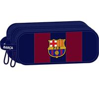 Safta F.C. Barcelona - Double Children's Pencil Case, Children's Pencil Case, Ideal for School Ages, Comfortable and V