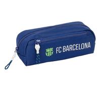 Safta F.C. Barcelona Navy Blue Federmäppchen, klein, Federmäppchen für Kinder, ideal für Kinder im Schulalter, bequem und vielseitig, Qualität und Widerstandsfähigkeit, 22 x 6 x 8,5 cm, marineblau, M,