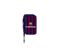 SAFTA F.C. Barcelona Schulmäppchen für Kinder, Federmäppchen mit Farben, mit 28 nützlichen Utensilien, ideal für Kinder von 5 bis 14 Jahren, bequem und vielseitig, 12,5 x 4 x 19,5 cm,
