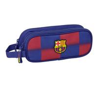 safta FC Barcelona 1. Team 25/26, Doppelmäppchen für Kinder, ideal für Kinder im Schulalter, bequem und vielseitig, Qualität und Widerstandsfähigkeit, 21 x 6 x 8 cm, blau/Granate, M, Casual