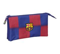 safta FC Barcelona 1. Team 25/26, Federmäppchen für Kinder, bequem und vielseitig, Qualität und Widerstandsfähigkeit, 22 x 3 x 12 cm, blau/Granate, M, Casual