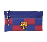 safta FC Barcelona 1. Team 25/26, Federmäppchen mit doppeltem Reißverschluss, für Kinder, ideal für Kinder im Schulalter, bequem und vielseitig, Qualität und Widerstandsfähigkeit, 23 x 11 cm, blau