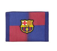 safta FC Barcelona 1. Team 25/26 - Geldbörse mit Kopfteil, Brieftasche, Geldbörse, bequem und vielseitig, Qualität und Widerstandsfähigkeit, 12,5 x 9,5 cm, blau/Granate, M, Casual