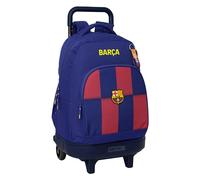 safta FC Barcelona 1. Team 25/26, großer Rucksack mit Rädern, kompakt, abnehmbar, ideal für Kinder verschiedener Altersgruppen, bequem und vielseitig, Qualität und Widerstandsfähigkeit, 33 x 22 x 45