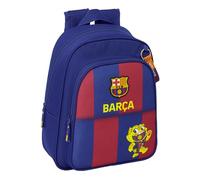 safta FC Barcelona 1. Team 25/26 Schulrucksack für Kinder, ideal für Kinder verschiedener Altersgruppen, bequem und vielseitig, Qualität und Widerstandsfähigkeit, 27 x 10 x 33 cm, blau/granate, M