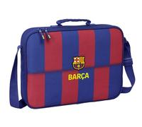 safta FC Barcelona 1. Team 25/26 - Schultasche, Aktentasche, Schultertasche, bequem und vielseitig, Qualität und Widerstandsfähigkeit, 38 x 6 x 28 cm, blau/granate, M, Casual