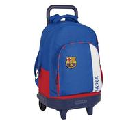 Safta FC Barcelona 2. Team, großer Rucksack mit Rädern, kompakt, abnehmbar, ideal für Kinder unterschiedlichen Alters, bequem und vielseitig, Qualität und Stärke, 33 x 22 x 45 cm, Blau und