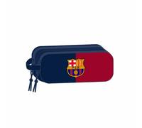 Safta FC Barcelona 3D Doppelmäppchen für Kinder, ideal für Kinder im Schulalter, bequem und vielseitig, Qualität und Widerstandsfähigkeit, 21 x 6 x 8 cm, blau/Granate, M, Lässig