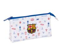FC Barcelona, Dreifach-Federmäppchen für Kinder, ideal für Kinder im Schulalter, bequem und vielseitig, Qualität und Widerstandsfähigkeit, 22 x 3 x 12 cm