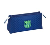 FC Barcelona Navy Blue Kulturtasche für Kinder, mit einfachem Reißverschluss, ideal für Kinder verschiedener Altersgruppen, bequem und vielseitig, Qualität und Widerstandsfähigkeit, 22 x 8 x 10 cm,