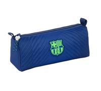 SAFTA FC Barcelona Navy Blue Federmäppchen mit Reißverschluss und Fach, Federmäppchen für Kinder, ideal für Kinder im Schulalter, bequem und vielseitig, Qualität und Widerstandsfähigkeit, 21 x 7 x 8