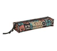 safta Federtasche Mandalorian & Grogu, 1 Fach, mit Gummiband | Maße 22 x 7 x 4 cm, 42 g, Schwarz mit Mosaik in Erdtönen, Lucasfilm-Lizenz, Kordelanhänger, langer Reißverschluss oben