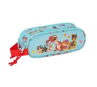 safta Federtasche Paw Patrol Dino Rescue, 2 Fächer, Trageschlaufe | Maße 21 x 6 x 8 cm, 105 g, Türkisblau, zwei getrennte Reißverschlüsse, für Grundschule, Spin-Master-Lizenz