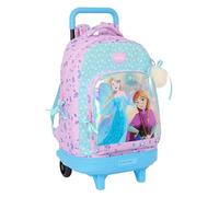 Safta Frozen Cool Days Großer Rucksack mit Rädern, kompakt, abnehmbar, ideal für Kinder verschiedener Altersgruppen, bequem und vielseitig, Qualität und Widerstandsfähigkeit, 33 x 22 x 45 cm,