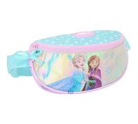 Safta Frozen Cool Days Gürteltasche für Kinder, ideal für Jugendliche und Kinder unterschiedlichen Alters, bequem und vielseitig, Qualität und Widerstandsfähigkeit, 23 x 9 x 14 cm, Violett/Himmelblau