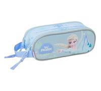 FROZEN Doppelmäppchen für Kinder, ideal für Kinder im Schulalter, bequem und vielseitig, Qualität und Widerstandsfähigkeit, 21 x 6 x 8 cm