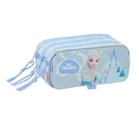 Frozen Federmäppchen, Dreifachmäppchen für Kinder, ideal für Kinder im Schulalter, bequem und vielseitig, Qualität und Widerstandsfähigkeit, 21,5 x 8 x 10 cm