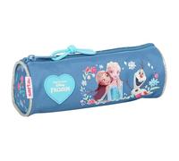 safta Frozen Federmäppchen, rund, für Kinder, ideal für Kinder von 5 bis 14 Jahren, bequem und vielseitig, Qualität und Widerstandsfähigkeit, 20 x 7 cm