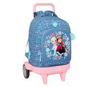 safta Frozen Großer Rucksack mit Rädern, kompakt, abnehmbar, ideal für Kinder verschiedener Altersgruppen, bequem und vielseitig, Qualität und Widerstandsfähigkeit, 33 x 22 x 45 cm
