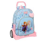 Safta FROZEN ICE MAGIC Schulrucksack 180, ergonomischer Rücken, mit Trolley Evolution, ideal für Kinder verschiedener Altersgruppen, bequem und vielseitig, Qualität und Widerstandsfähigkeit, 33 x 14 x