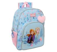 safta FROZEN ICE MAGIC Schulrucksack für Kinder, Kinderrucksack, anpassbar an Kinderwagen, ideal für Kinder im Schulalter, bequem und vielseitig, Qualität und Widerstandsfähigkeit, 33 x 14 x 42 cm,
