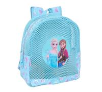 Safta Frozen Kinder-Rucksack, sandfrei, mit Griffen, leicht zu reinigen, ideal für Kinder verschiedener Altersgruppen, bequem und vielseitig, 32 x 12 x 38 cm, Himmelblau, M, Casual