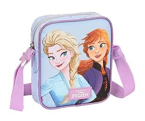 Safta FROZEN - Kleine Umhängetasche, Kinder-Umhängetasche, ideal für Kinder von 5 bis 14 Jahren, bequem und vielseitig, Qualität und Strapazierfähigkeit, 16 x 4 x 18 cm, Lila, Lila, Estándar, Casual