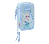 Safta Schulmäppchen FROZEN – 37 Utensilien, für Kinder 5–14 Jahre, 12,5×5,5×19,5 cm