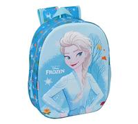 FROZEN Schulrucksack mit 3D-Design, ideal für Kinder verschiedener Altersgruppen, bequem und vielseitig, Qualität und Widerstandsfähigkeit, 27 x 10 x 33 cm