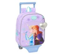 Safta FROZEN SPIRIT Kindergartenrucksack mit Trolley, ideal für Kinder verschiedener Altersgruppen, bequem und vielseitig, Qualität und Widerstandsfähigkeit, 22 x 10 x 27 cm, Lila, M, Casual