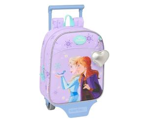 safta FROZEN SPIRIT Kindergartenrucksack mit Trolley, ideal für Kinder verschiedener Altersgruppen, bequem und vielseitig, Qualität und Widerstandsfähigkeit, 22 x 10 x 27 cm, Lila, M, Casual