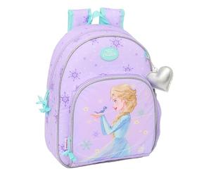safta FROZEN SPIRIT Kinderrucksack, ideal für Kinder verschiedener Altersgruppen, bequem und vielseitig, Qualität und Widerstandsfähigkeit, 28 x 10 x 34 cm, Lila, M, Casual