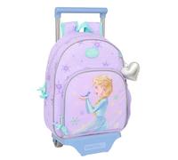 safta Frozen Spirit Kinderrucksack mit Trolley 705, ideal für Kinder verschiedener Altersgruppen, bequem und vielseitig, Qualität und Widerstandsfähigkeit, 28 x 10 x 34 cm, Lila, M, Casual