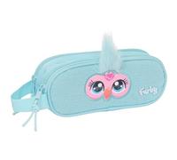 safta FURBY Doppelmäppchen für Kinder, ideal für Kinder im Schulalter, bequem und vielseitig, Qualität und Widerstandsfähigkeit, 21 x 6 x 8 cm, himmelblau, M, Casual
