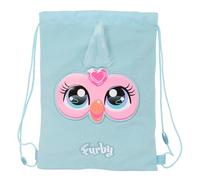 safta FURBY Rucksack für Kinder, flach, ideal für Kinder verschiedener Altersgruppen, bequem und vielseitig, Qualität und Widerstandsfähigkeit, 26 x 34 cm, himmelblau, M, Casual
