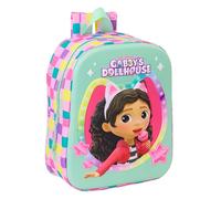 Safta Kindergartenrucksack GABBY'S DOLLHOUSE 3D, anpassbar an den Wagen, pflegeleicht, robust, 22