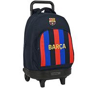 Safta, Großer Rucksack mit Rädern, kompakt, abnehmbar, F.C. Barcelona 22/23, 330 x 220 x 450 mm, Unisex-Kinder, Marineblau und Granatrot, Standard, Marineblau und Granatrot, Estándar