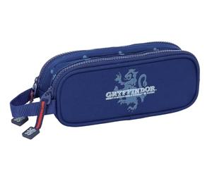 safta Harry Potter Captain Doppelmäppchen für Kinder, ideal für Kinder im Schulalter, bequem und vielseitig, Qualität und Widerstandsfähigkeit, 21 x 6 x 8 cm, Marineblau, M, Casual