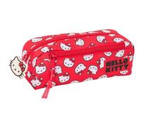Safta Federmäppchen Hello Kitty Iconic für Kinder – Rot/Weiß – 22 x 6 x 8,5 cm – Größe M