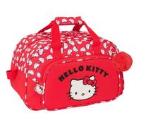 Safta Hello Kitty Iconic - Sporttasche, Rucksack, ideal für Kinder verschiedener Altersgruppen, bequem und vielseitig, Qualität und Widerstandsfähigkeit, 40 x 23 x 24 cm, Rot/Weiß, M, Lässig