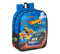 Safta Hot Wheels Let's Race Kinderrucksack, Kinderrucksack, Schulrucksack, anpassbar an Kinderwagen, ideal für Kindergärten, bequem und vielseitig, Qualität und Widerstandsfähigkeit, 22 x 10 x 27 cm,