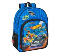 safta Hot Wheels Let's Race Schulrucksack für Kinder, Kinderrucksack, anpassbar an den Kinderwagen, ideal für Kinder im Schulalter, bequem und vielseitig, Qualität und Widerstandsfähigkeit, 33 x 14 x