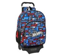 safta HOT WHEELS - Schulrucksack mit Trolley 905, ideal für Kinder unterschiedlichen Alters, bequem und vielseitig, Qualität und Widerstandsfähigkeit, 33 x 14 x 42 cm, Mehrfarbig, M, Casual