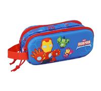 safta IRON MAN 3D-Federmäppchen für Kinder, ideal für Kinder im Schulalter, bequem und vielseitig, Qualität und Widerstandsfähigkeit, 21 x 6 x 8 cm