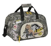 Safta JURASSIC WORLD WARNING Sporttasche, Rucksack, Ideal für Kinder unterschiedlichen Alters, bequem und vielseitig, Qualität und Stärke, 40 x 23 x 24 cm, Grau, grau, Estándar, Casual