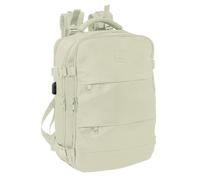 safta Kabinenreiserucksack für 39,6 cm (15,6 Zoll) Laptop, ideal für Jugendliche verschiedener Altersgruppen, bequem und vielseitig, Qualität und Widerstandsfähigkeit, 29 x 19 x 44 cm, beige, M