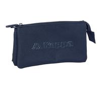 safta Kappa Basics Triple Federmäppchen, Federmäppchen für Kinder, ideal für Kinder im Schulalter, Bequem und vielseitig, Qualität und Langlebigkeit, 22x3x12 cm, Navyblau, M, Casual, Marineblau, M