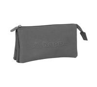 Safta Federmäppchen Kappa Basics – für Kinder, 22 x 3 x 12 cm, Grau, Größe M