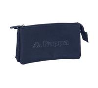 Safta Federmäppchen Kappa Basics Triple – 22x3x12 cm, für Kinder, Navyblau