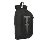 safta KAPPA Dark Mini-Rucksack für den täglichen Gebrauch, ideal für Kinder verschiedener Altersgruppen, bequem und vielseitig, Qualität und Widerstandsfähigkeit, 22 x 10 x 39 cm, Schwarz, M, Casual